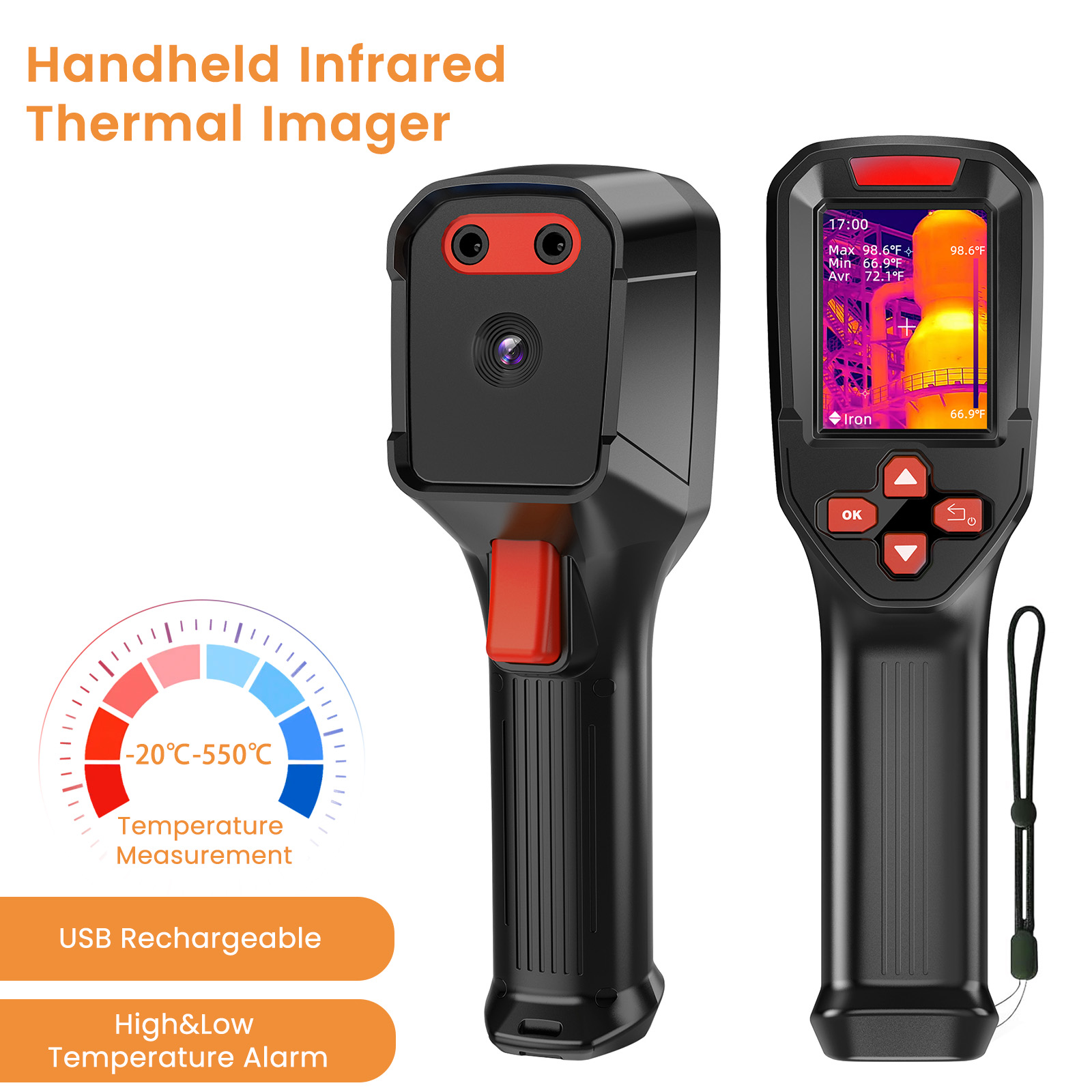 Nf 521 Thermal Imaging Camera - USB 충전식 열화상 카메라 HD IR