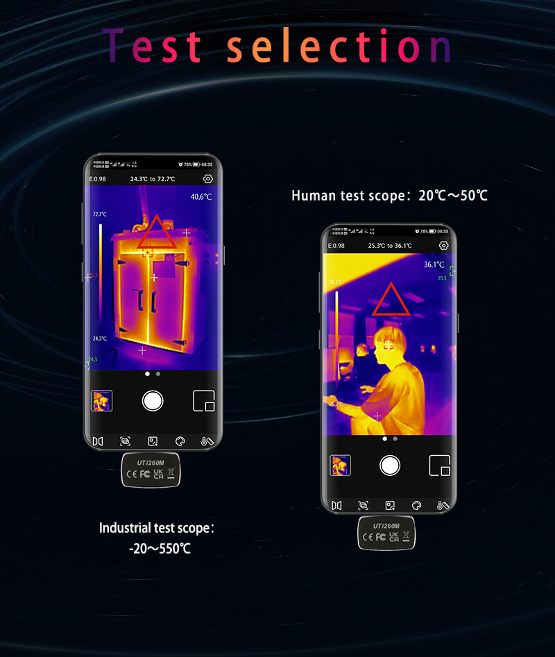 UNI-T UTi260M 안드로이드 폰용 모바일 열화상 - Thermal Imaging Camera 256X192 리뷰 및 가격