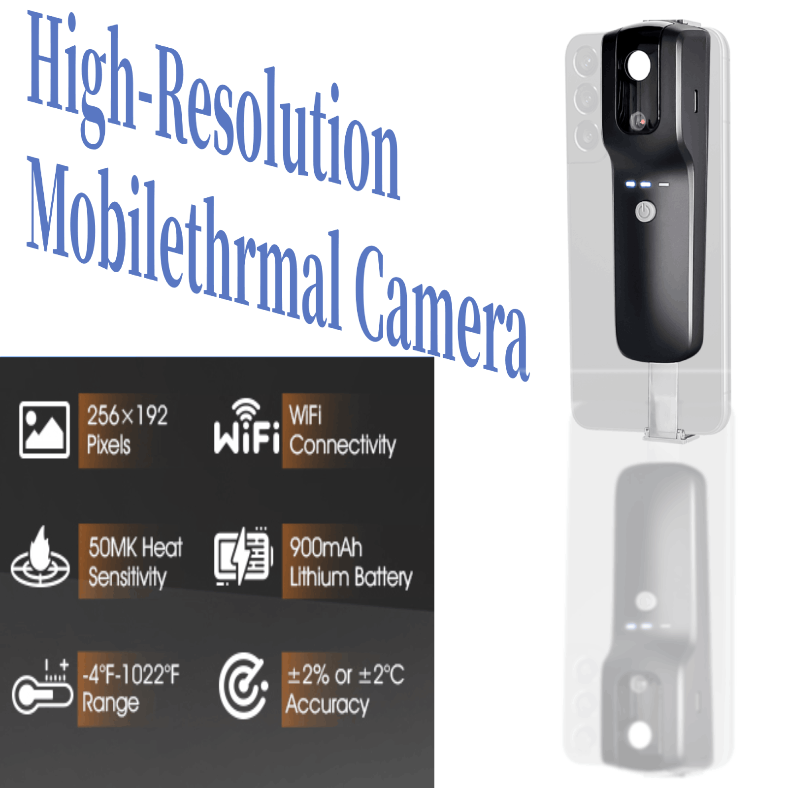 HP951A 256x192 와이파이 열화상 카메라, 휴 - Thermal Imaging Camera 256X192 리뷰 및 가격